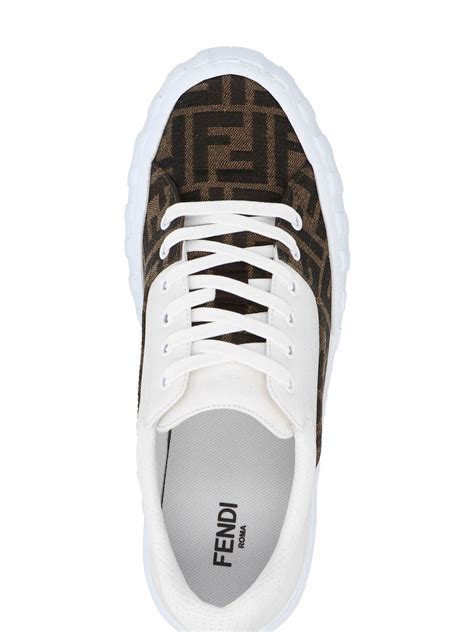 all white fendi|Fendi sneaker.